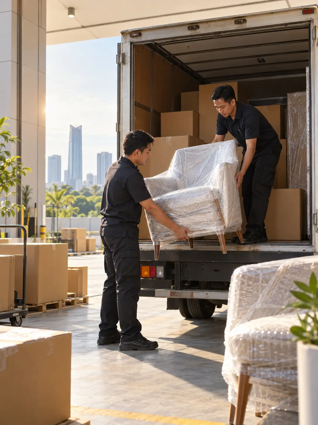 Commercial distribution for large-scale furnishing needs