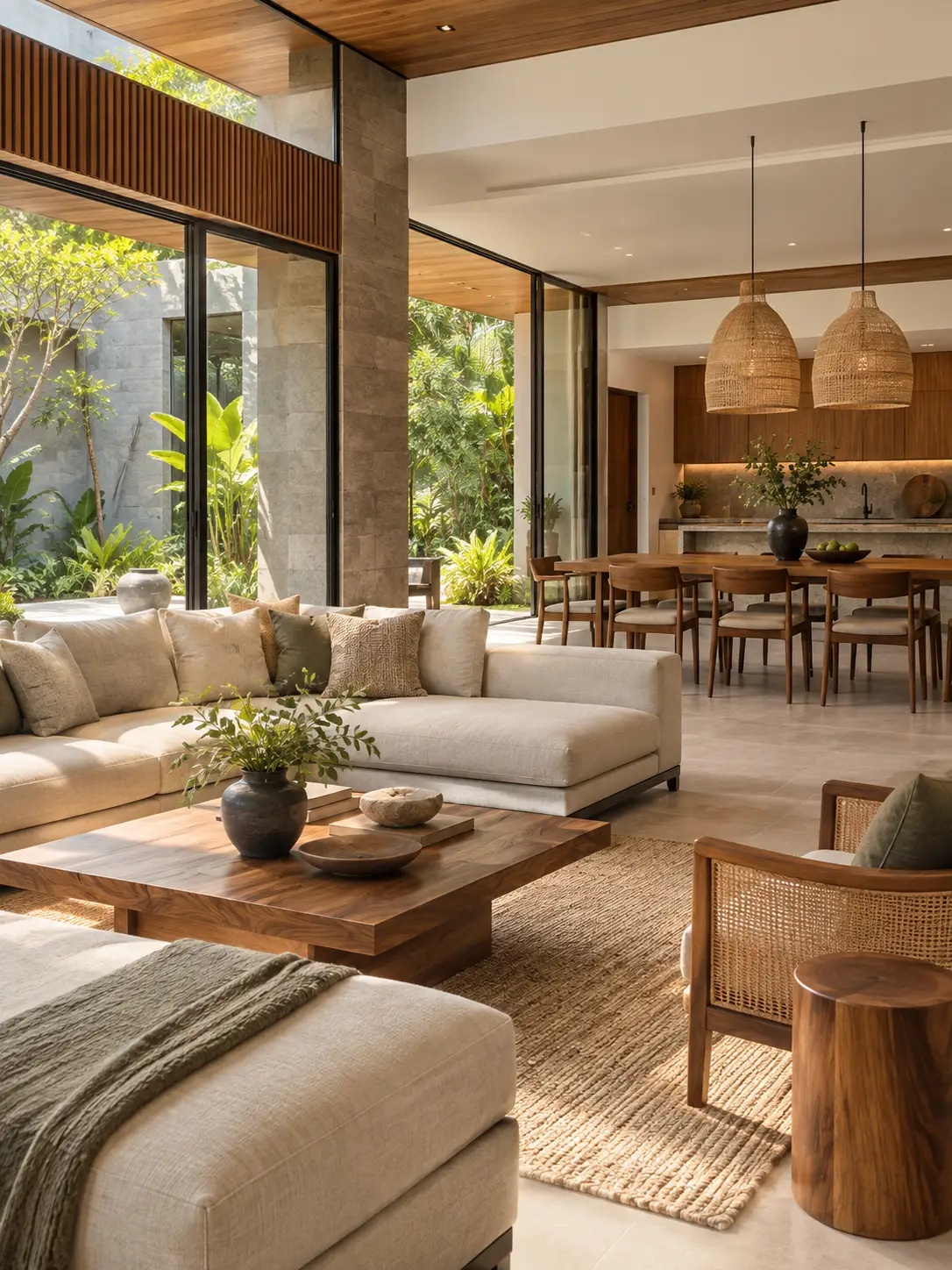 Modern residence for an integrated interior ecosystem